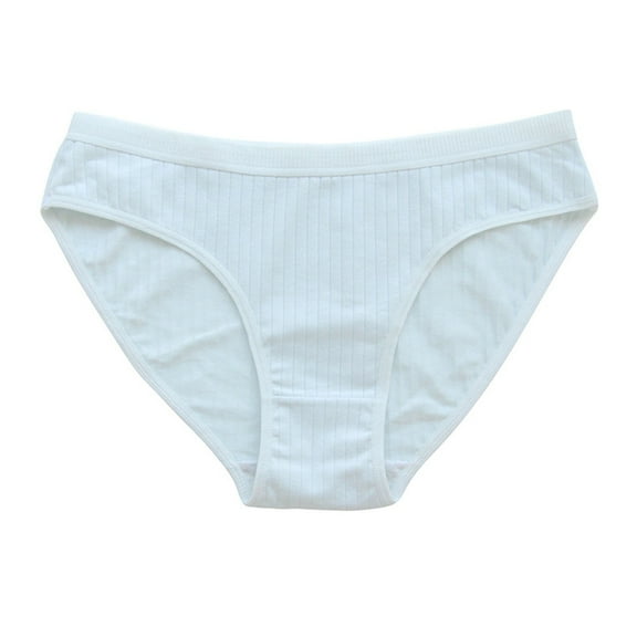 Sawvnm Women Fashion Solid Color Mid-rise Breathable Leisure Briefs Christmas Clearance