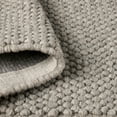 thumbnail image 4 of TOWN & COUNTRY TERRA Olea Bubble Texture Handcrafted 100% Wool Area Rug, Brown, 5'x7’, 4 of 9