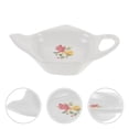 thumbnail image 3 of Shisuyan 2pcs Ceramic Teabag Coaster Teabag Dish Teapot Shape Teabag Tray Ceramic Plate, 3 of 9