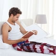 thumbnail image 5 of Hirioo USA Eagle with Spread Wings for Women's PJ Pajama Pants Sleep Pants Women's Home Trousers with Pockets,S-3XL-Small, 5 of 6