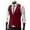 Wine Red, variant on Joernso Suit Vest Sleeveless Pockets Simple Solid Color Men Formal Business Vest Workwear