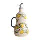 thumbnail image 2 of Botella dispensadora aceite oliva cerámica, botella para condimentos líquidos, aceitera decorativa estilo rústico, recipiente para aceite Amarillo, 2 of 8