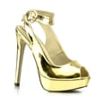 thumbnail image 3 of JADA Platform Heels, Gold, 7.5, 3 of 5
