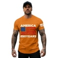 thumbnail image 2 of Men's USA 250th Anniversary Shirt 1776-2026 Patriotic American Flag 250 Years Graphic T-Shirt, 2 of 5
