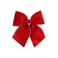 thumbnail image 2 of Gold Flocking Velvet Christmas Tree Bow - Large 30" Red Velvet Bow for Tree Topper, Wedding Arch & Gift Decoration, 2 of 6