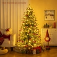 thumbnail image 2 of Costway 7.5 FT Artificial Christmas Tree Pre-Lit Xmas Tree with 1195 Branch Tips, 2 of 10