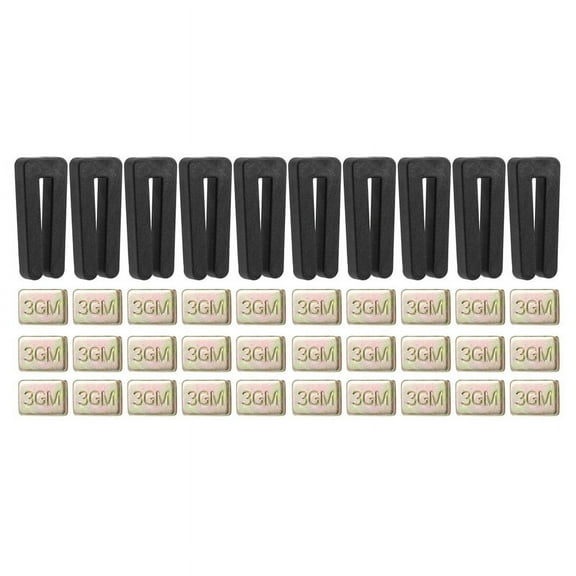 40PCS Ceiling Fan Blade Balancing Kit,Including 10Pcs Resilient Fan Balance Clips and 30Pcs Self-Adhesive 3G Weight,10 sets X ceiling fan balancing,Black& Gold