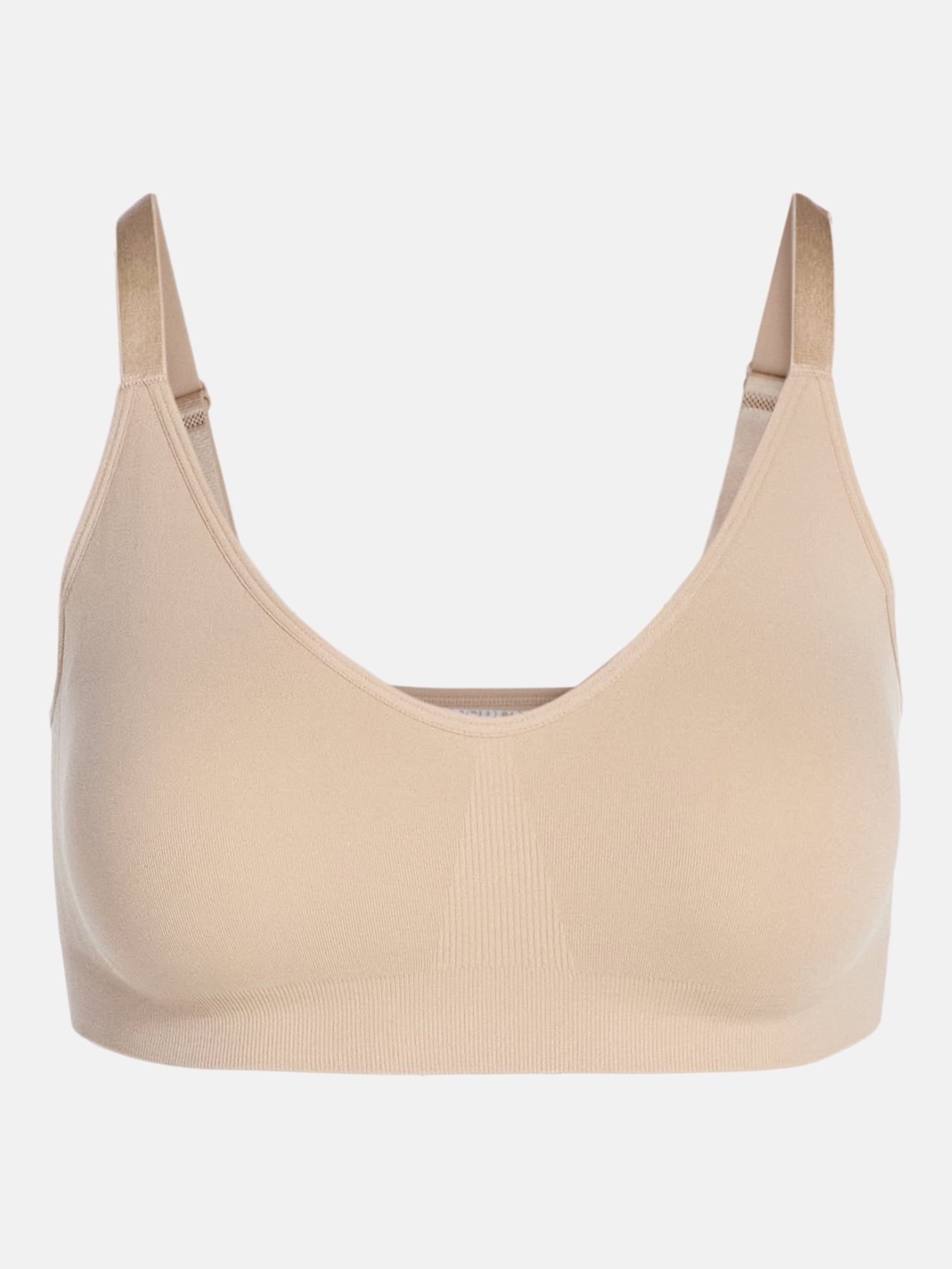 Joyspun Women’s Seamless Plunge Pullover Bralette, Sizes S-XXXL