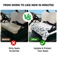 thumbnail image 4 of Golf Cart Seat Covers for 2 Seater,Eucalyptus Leaves Microfiber Cart Seat Towel Blanket,Botanical Floral Plants Birds Country Absorbent NonSlip Bench Seats Protector for Golf Course 51"x31", 4 of 9