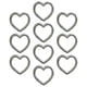 thumbnail image 1 of 10x Hebillas de Anillo de Metal para Manualidades Hebillas de Cinturones Hebillas de Anillos de Enlace Multiusos para Corazón 355x33x34mm, 1 of 9