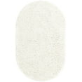 thumbnail image 5 of Unique Loom Davos Shag Collection Area Rug - Solid (3' 1" x 5' 3" Oval White/Ivory), 5 of 7