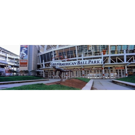 Dallas Mobile Home Park Toronto Ohio Baseball stadium Great American Ball Park Cincinnati Ohio USA Stretched Canvas - Panoramic Images (12 x 36) ()