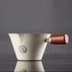 thumbnail image 4 of Taza medidora de café italiano | Vaso de acero inoxidable para espresso con mango de madera | Taza con escala de extracción en onzas para una preparación precisa, 4 of 6