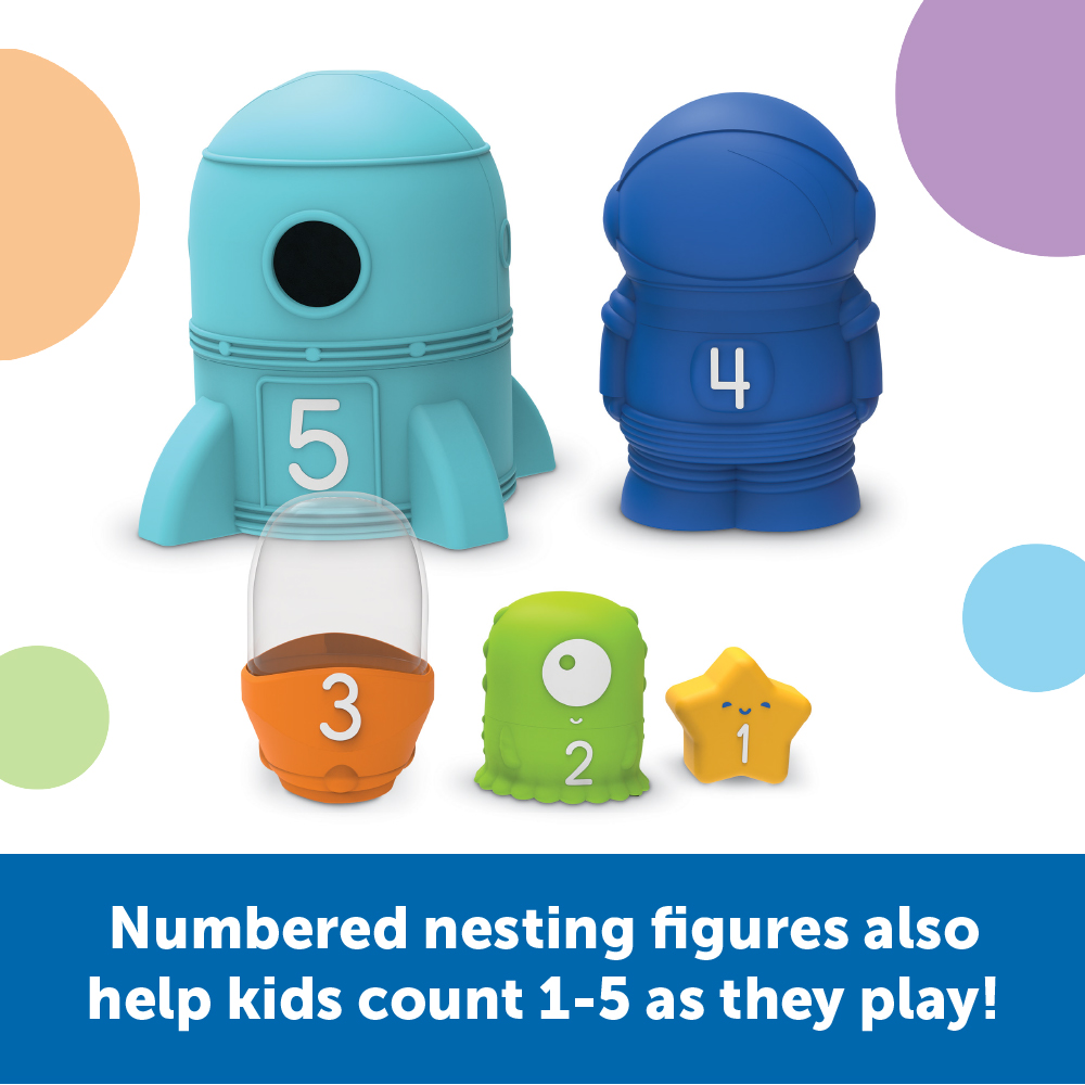 Learning Resources Nesting Space Surprise Kids Science Kit, 9 Pieces, Ages 18 Months+