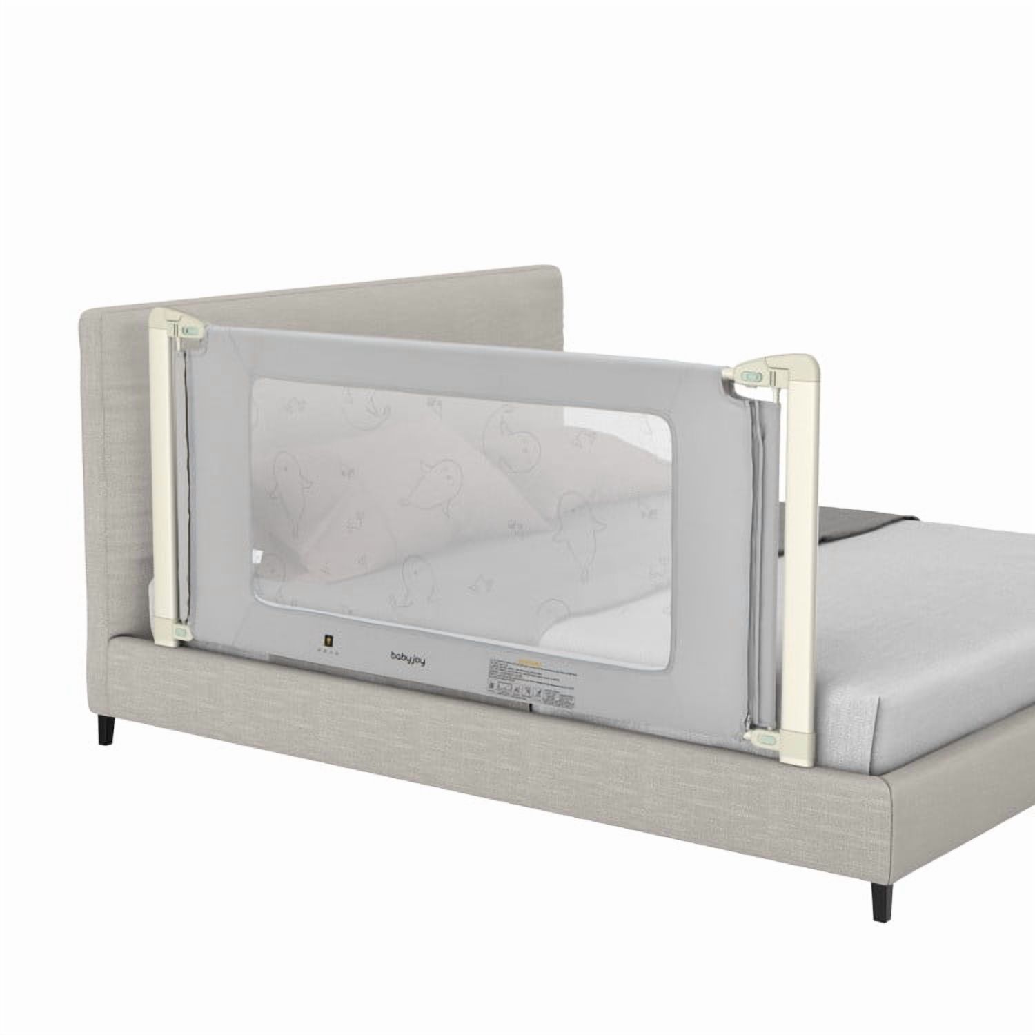 Spaco Bed Rail Guard for Toddlers Kid with Adjustable Height and Safety Lock-70 inch, Bed Rail for Queen, King, Twin, and Bunk Size Beds