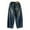 Blue, variant on Boys Denim Pants Thick Winter Loose Straight-Leg Jeans Warm Casual Boys Long Denim Pants for Older Kids