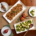 thumbnail image 6 of Denmark Tools for Cooks 2-piece White Earthenware Narrow Rectangular Platter Set - Blanc de Blanc Collection, 6 of 10