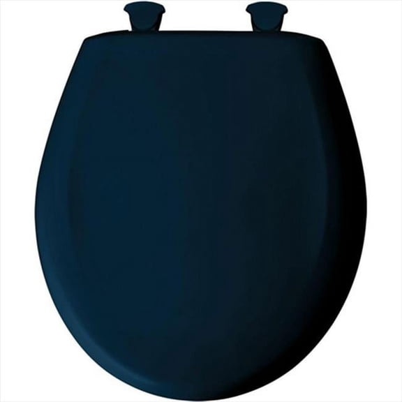 200SLOWT 244 Slow Close STA-TITE Round Closed Front Toilet Seat in Navy