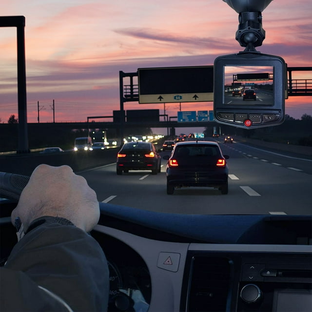 Dashboard Camera with Night Vision and Collision Detection - 1080P HD Dash Cam for Cars