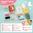 thumbnail image 5 of LINFANG 4Pcs Crochet Kit for Beginners DIY Knitting Craft Kit Fun Cat Crochet Set Cute Crocheting Cat with Accessories and Tutorial for Adults and Kids, 5 of 8