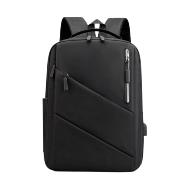 Mochila de negocios con múltiples bolsillos de almacenamiento para hombres y mujeres. Mochila para la oficina. Negro