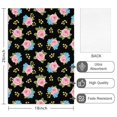 thumbnail image 2 of 2 Pcs Pioneer Flower Floral Print Pattern Kitchen Towels, Funny Microfiber Dish Towel Set, 18" X 26" Tea Towels, 2 of 6