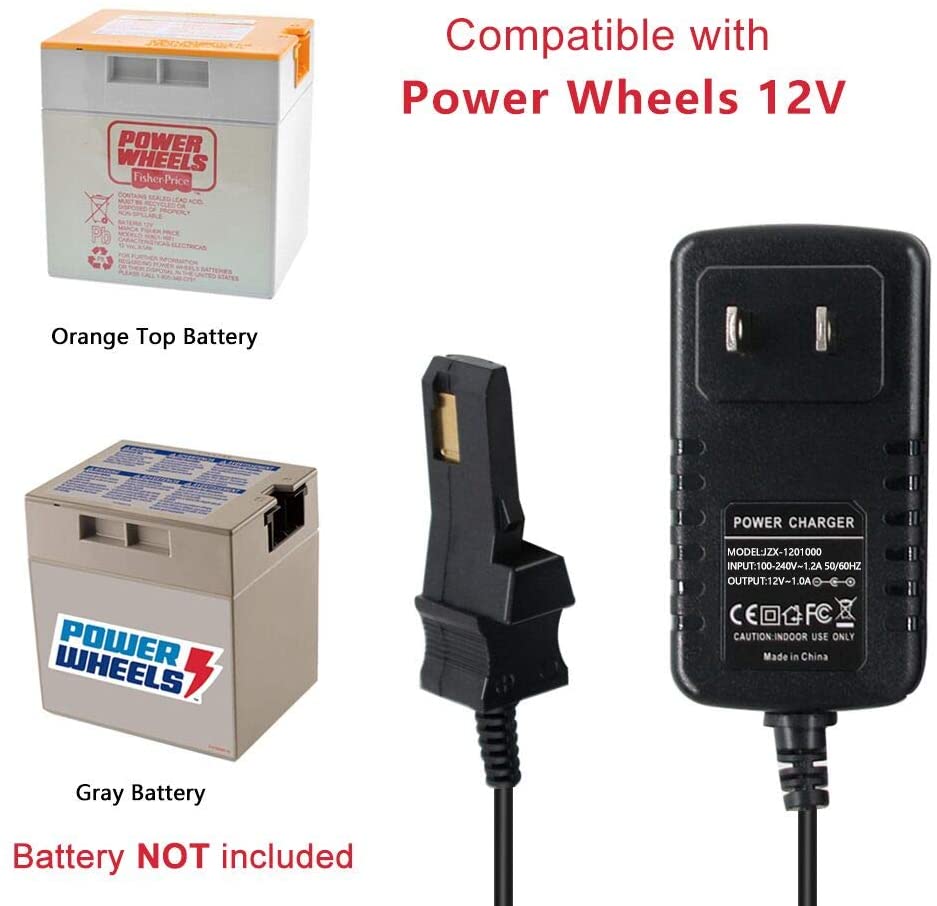 Power Wheels 12v Battery Charger For Gray Orange Top Fisher Price Ride On Car Battery Operated Barnbanners 1990 Now
