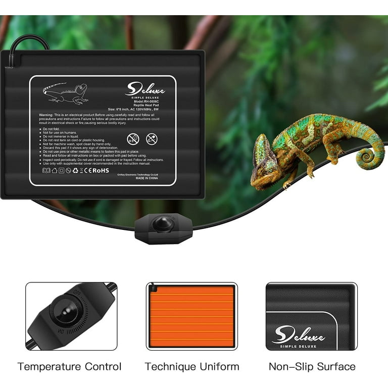 Raintrip Reptile Thermostat,Reptile Heating Pad,16W,Suitable 30-40Gal  Terrarium,Temperature Controller for Turtle/Snake/Lizard/Frog/Spider/Plant  Box - Yahoo Shopping