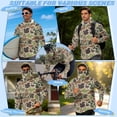 thumbnail image 6 of Bulopur Men’s Fishing Sun Hoodie with Mask, UPF 50+ UV Protection Long Sleeve Shirt Camo Hunting Duck Print Quick Dry Breathable Top for Boating, Hiking and Outdoor Activities, 6 of 8