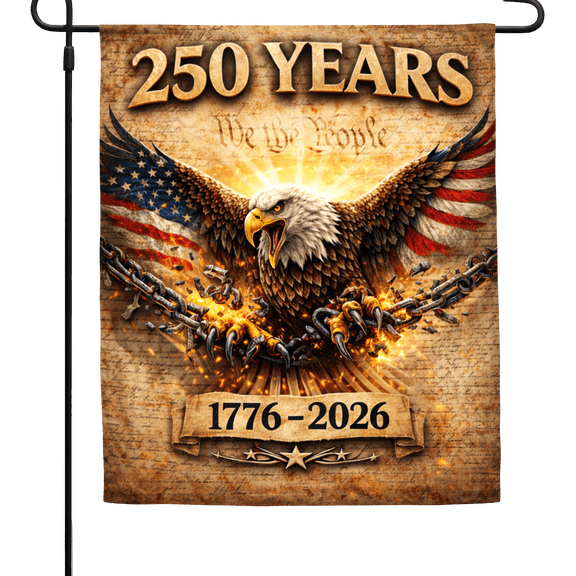 Lotusprint LLC We The People 250th Anniversary Garden Flag 12x18 inches, 1776 2026 patriotic flag