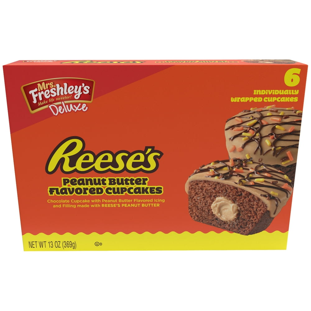 Mrs Freshleys Reeses Peanut Butter Cupcakes 13 Oz 6 Count