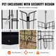 thumbnail image 5 of Parque infantil para perros VEVOR, 8 paneles, 76 x 61 cm, metal para interiores y exteriores, 5 of 9