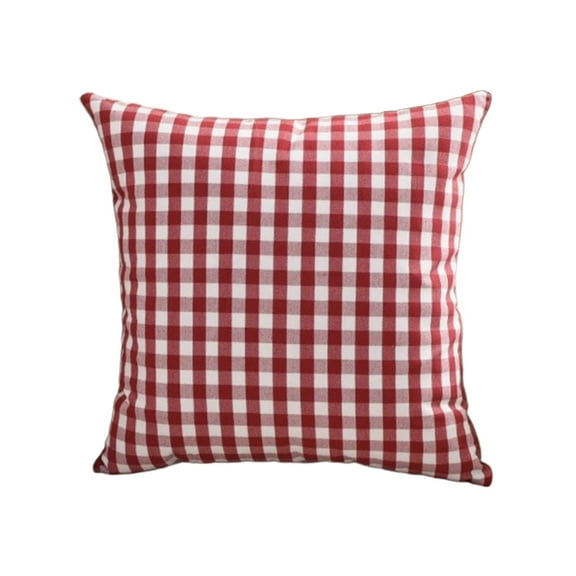 Moocorvic Christmas Plaid Pillow Covers 18x18, Red White Xmas Snowflakes Throw Pillow Covers for Sofa Couch Farmhouse Holiday Decor