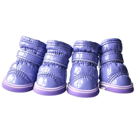 Dog Shoes for Hot Pavement with Reflective Straps Non-Slip Cat Dog Boots Paw Protector for Small and Medium Pets Pink