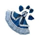 thumbnail image 2 of Vestido de princesa para muñeca BJD 1/3, traje de moda para niños, regalo de cumpleaños, disfraz de cosplay Azul oscuro, 2 of 9