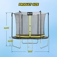 thumbnail image 6 of Doufit TR-06 8FT 10FT 12FT Trampoline with Enclosure Net and Ladder for Kids and Family Outdoor, 6 of 6