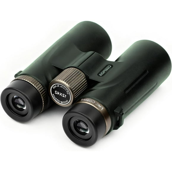 Warmax Binoculars 12x42 Adults High Magnification Binoculars,Great for Birdwatching,Traveling,Stargazing,Hunting and Concerts (Green)