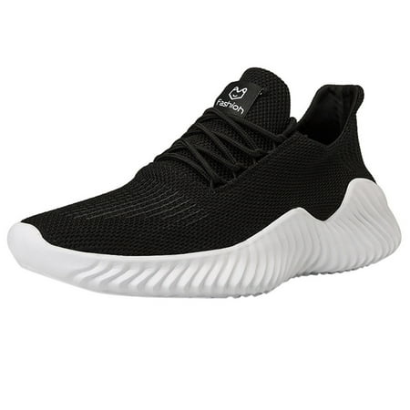 

Hueook Running Shoes for Men Running Shoes Fashion Breathable Sneakers Mesh Soft Sole Walking Footwear Men Shoes