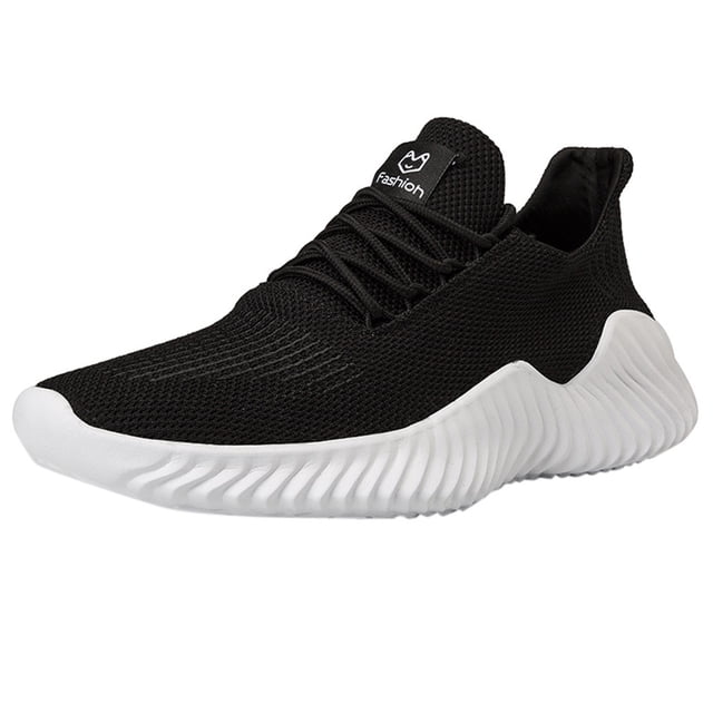 Chaussures de Course pour Hommes Mode Espadrilles Respirantes en Maille Semelle Souple Chaussures de Marche