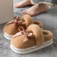 thumbnail image 5 of Luxalzxs Womens Winter Warm Slippers, Soft Comfortable Furry Fleece Lined House Slippers, Home Bedroom Cotton Slippers, 5 of 5