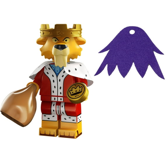 LEGO MiniFigures Disney 100 Series 3: Prince John Minifigure - 71038 With Purple Cape