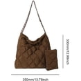 thumbnail image 6 of Kukuzhu Quilted Tote Bag for Women Puffer Bag Quilted Hobo Bag Lightweight Quilted Padding Shoulder Bag Puffy Nylon, 6 of 6