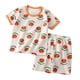 thumbnail image 1 of Odeerbi 18M-7A Niños Niñas Pijama de Verano de Algodón de Manga Corta Conjunto de Pantalones Cortos Suave Estampado Floral Juegos de Pijama de Dos Piezas, 1 of 5