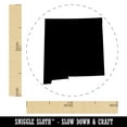 thumbnail image 2 of New Mexico State Silhouette Self-Inking Rubber Stamp Ink Stamper - Brown Ink - Medium 1 Inch, 2 of 7