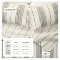 thumbnail image 5 of Great Bay Home White/Grey Farmhouse Stripe Microfiber Quilt, Twin - Reversible (2 Count), 5 of 5