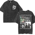 thumbnail image 2 of Camiseta Vintage lavada de Suicideboys G59 para hombres y mujeres, camiseta de gran tamaño de I Want To Die in New York Ruby Da Cherry, Harajuku, 2 of 5