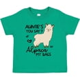 thumbnail image 3 of Inktastic Auntie's You Say Alpaca My Bags Boys or Girls Toddler T-Shirt, 3 of 5