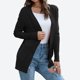 thumbnail image 1 of Chaqueta informal de punto largo con frente abierto para mujer, 1 of 6