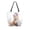 Fox with a Bird, variant on Open Top Canvas Tote Bag with Zipper Reusable Shopping Bag 13.5x15" Roomy Carryall Cute Black Cow