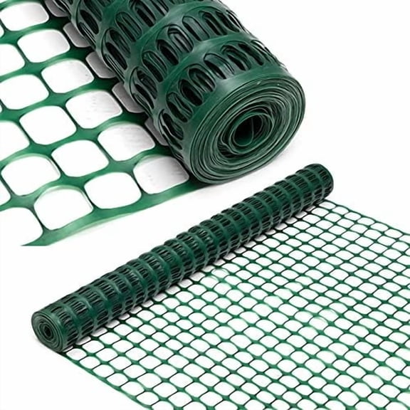 Safety Fence, 4 x 100 FT Green Plastic Mesh Fence Roll Barrier Netting for Construction Fencing Animal Fencing Garden Fencing and Event Fencing
